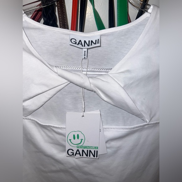 GANNI basic cotton jersey top NWT - Picture 4 of 11